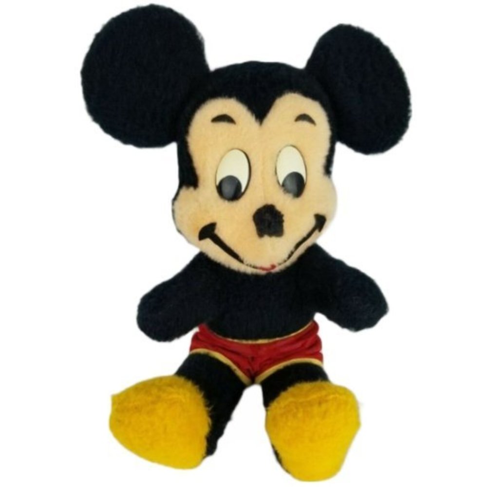 Mickey Mouse Soft Toy 1950-60 Disney California Stuffed Toy Vintage Retro Plush‎